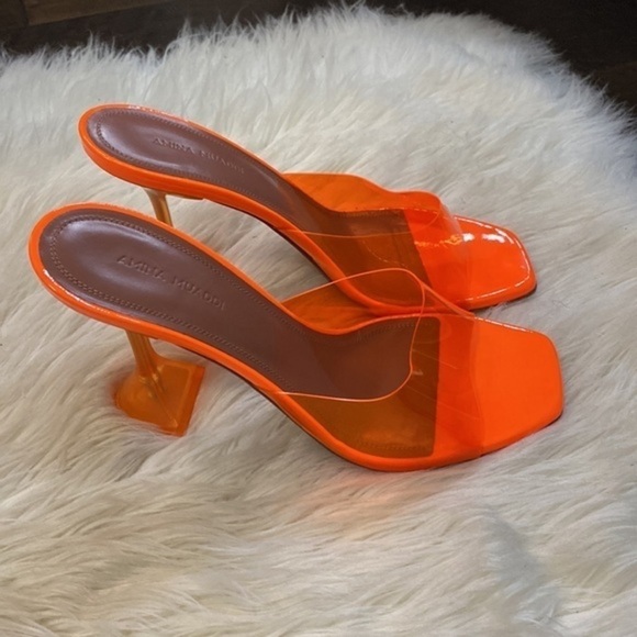 Amina Muaddi Lupita glass‎ sandal size 39EU - Picture 12 of 13
